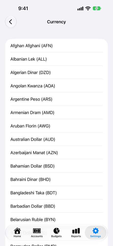 Currency: every world currency.