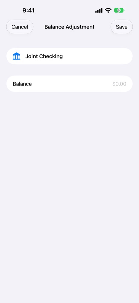 Balance Adjustment.
