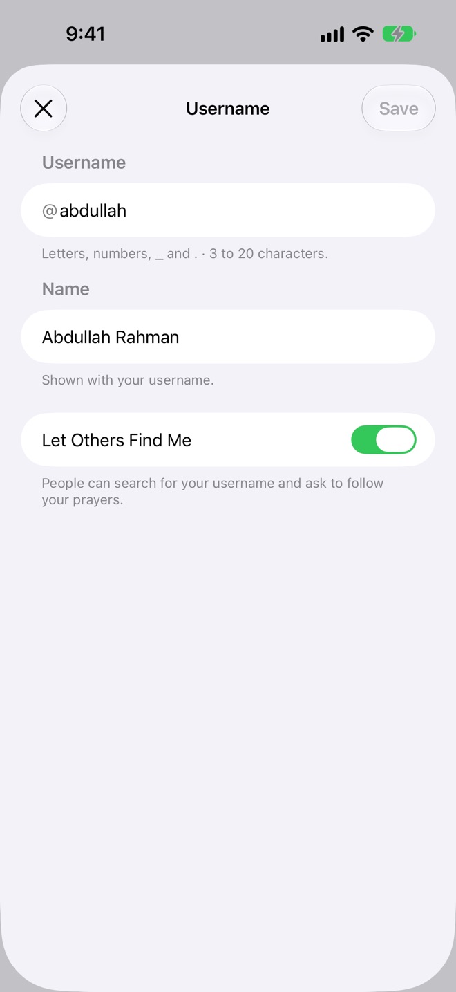 Choose a Username. Optional; you can do it later.